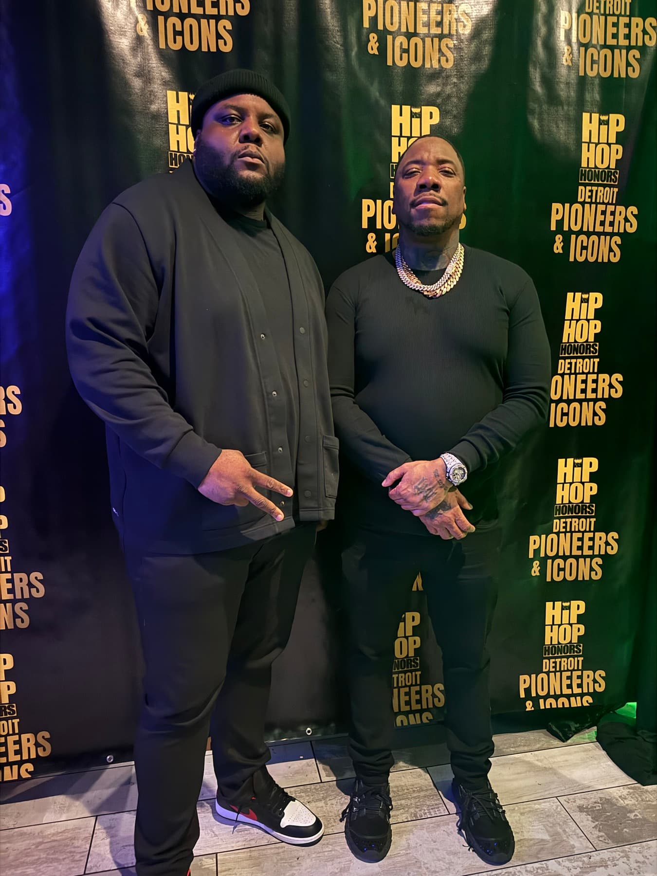 Caj Reynolds with Detroit producer Helluva