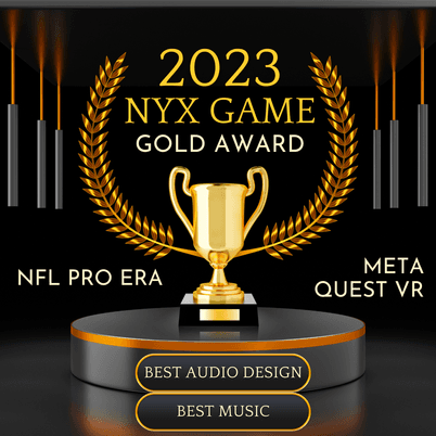 NYX Game Awards Gold Winner graphic for NFL PRO ERA